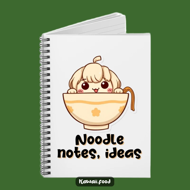 Funny Ramen Notebook: Curious Noodle Character, Journaling & Note-Taking Fun, Perfect Gift