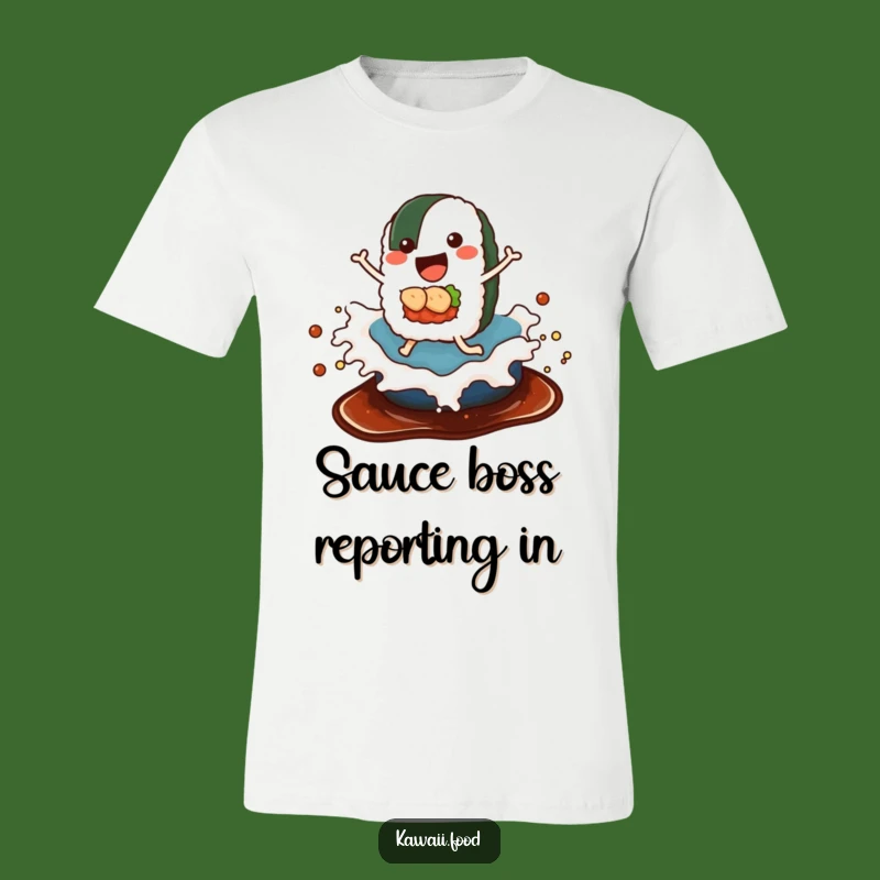 Funny Sushi Soy Sauce Wave T-Shirt - Comical Japanese Apparel for Sushi Enthusiasts