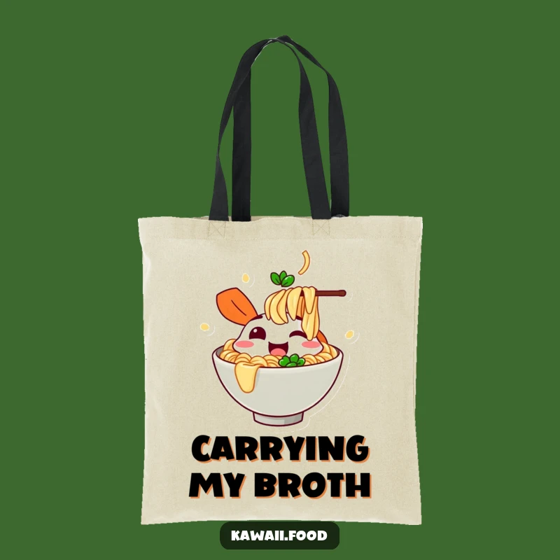 Funny Ramen Slurp Tote Bag - Carry Your Noodle Joy Everywhere!