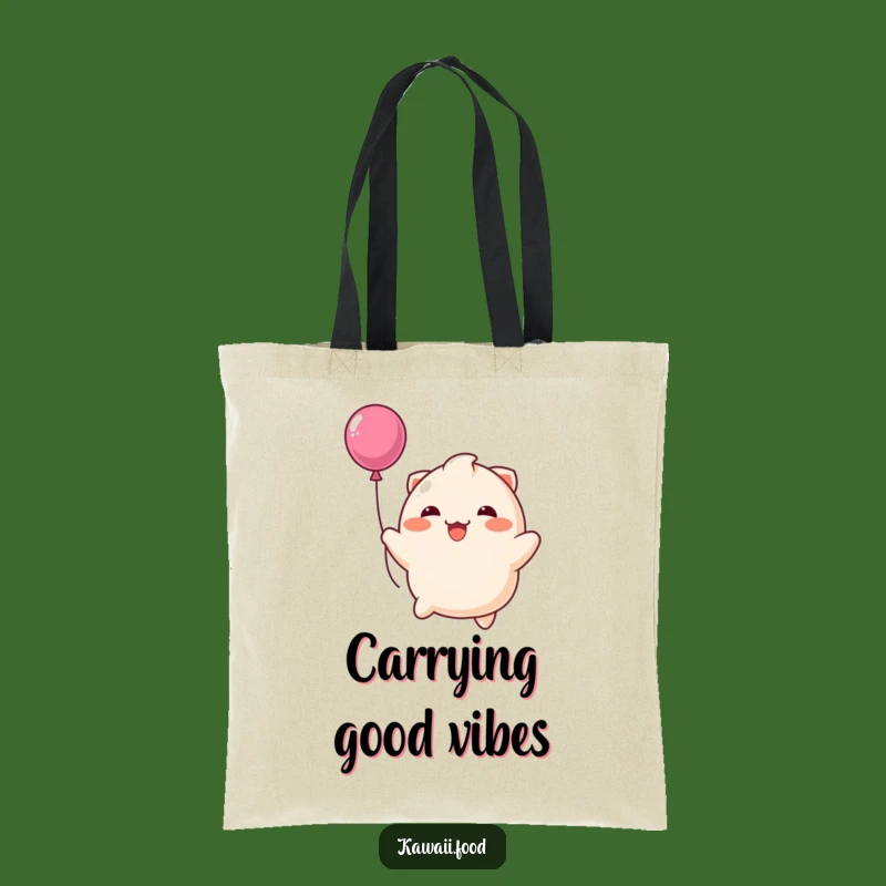 Funny Happy Dumpling Balloon Tote Bag: Carry Your Joy Around