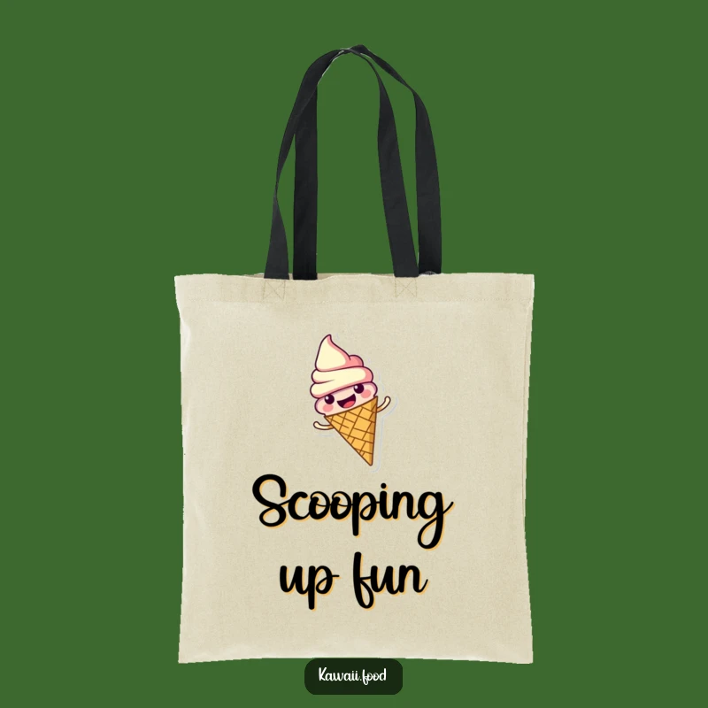 Funny Ice Cream Cone Tote Bag: Carry Your Swirls of Happiness Around