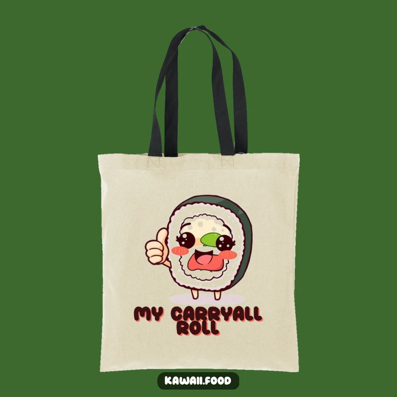 Funny Sushi Roll Thumbs Up Tote Bag - Carry Your Deliciousness