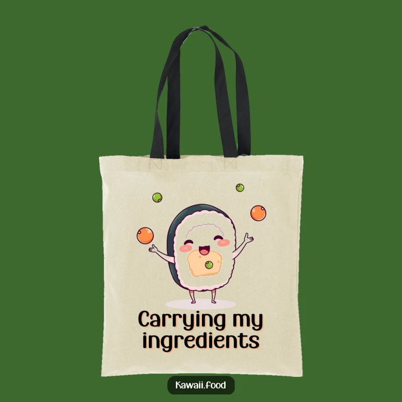 Funny Sushi Wasabi Juggling Tote Bag - Carry Your Playful Style